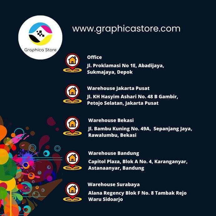 

Kertas Sticker Vinyl Quantac Laser A3+ [Khusus Gojek Grab Instant Kurir] Co