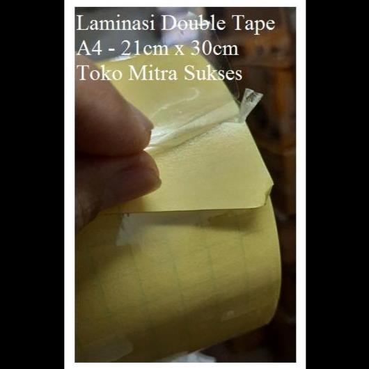

Laminasi Double side - Double Tape A4