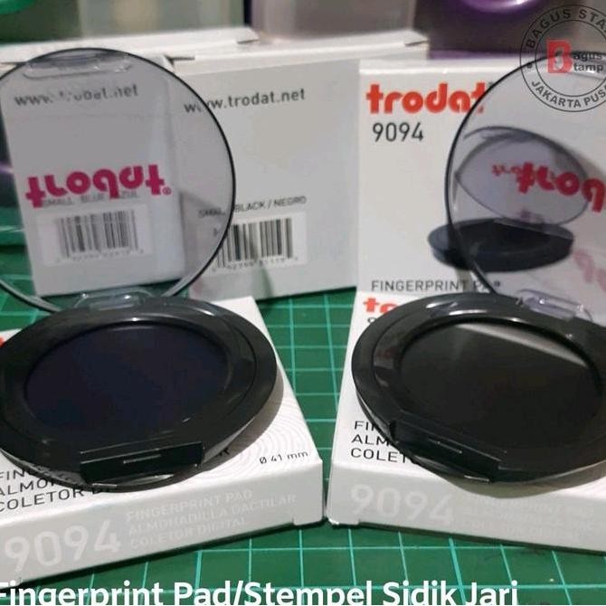 

Trodat 9094 finger print pad / bantalan stempel khusus untuk sidik jari Tinta Black Blue Hitam Biru