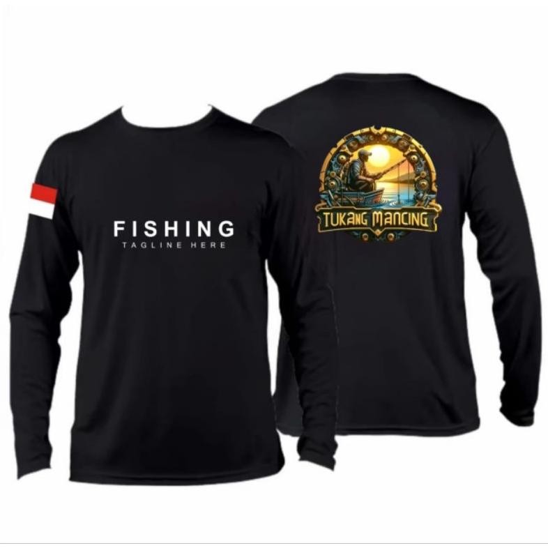 KAOS OBLONG LENGAN PANJANG FISHING BAJU MANCING