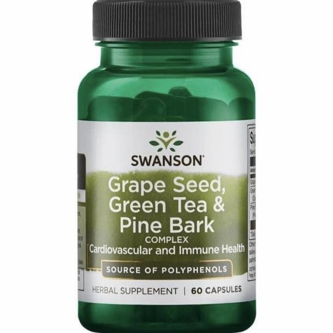 

Swanson Grapeseed Grape Seed Green Tea Pine Bark Isi 60 Original Produk