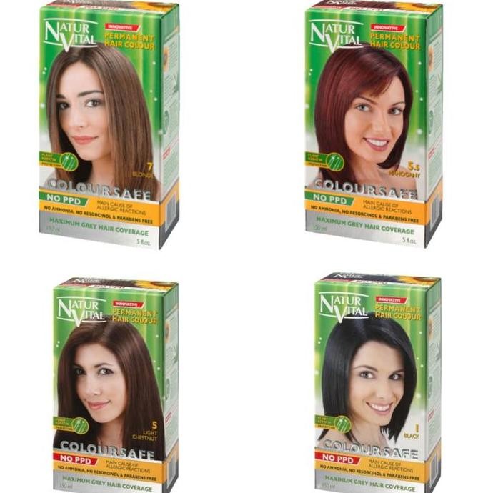 NaturVital Natur Vital Coloursafe Permanent Hair Dye color/ Cat Rambut