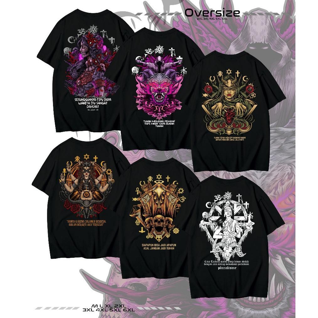 Promo Kaos Pluralisme Oversize Pria Jumbo Kaos Satanic Volt Baju Big Size Jumbo Distro Kaos Pakaian 