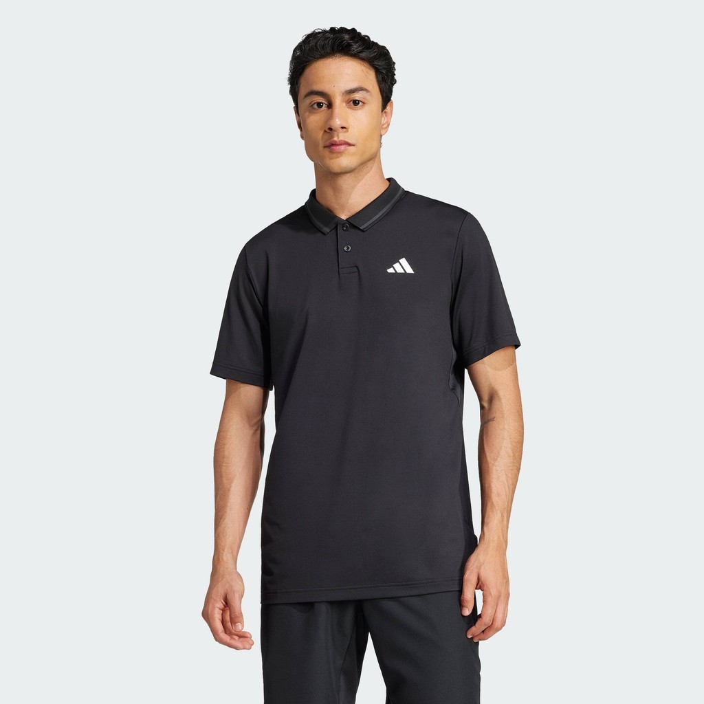 adidas Tennis Club Tennis Climacool Pique Polo Shirt Men Black JF8424