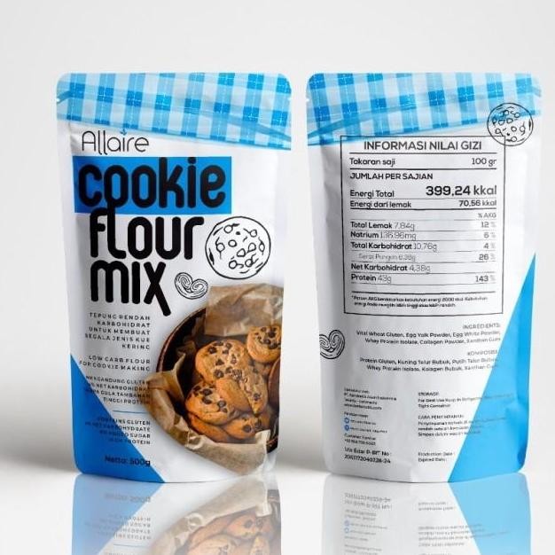 

Allaire Cookies Flour Mix Gram Tepung Keto Kukis Kue Kering Halal