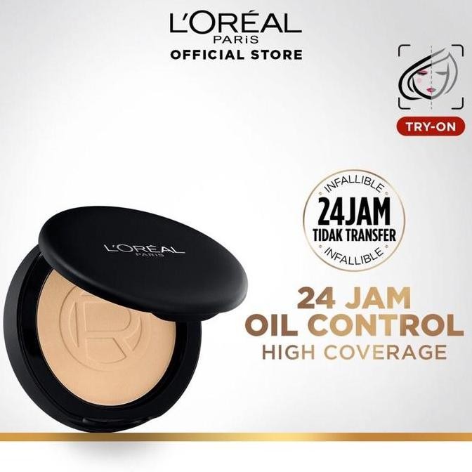 NEW LOreal Paris Infallible Oil Killer High Coverage Powder - Bedak Wajah