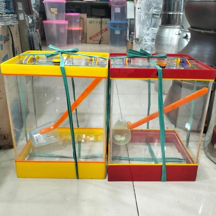 Aquarium Es Buah Bahan Akrilik Tempat Es Buah Kapasitas 20 Liter