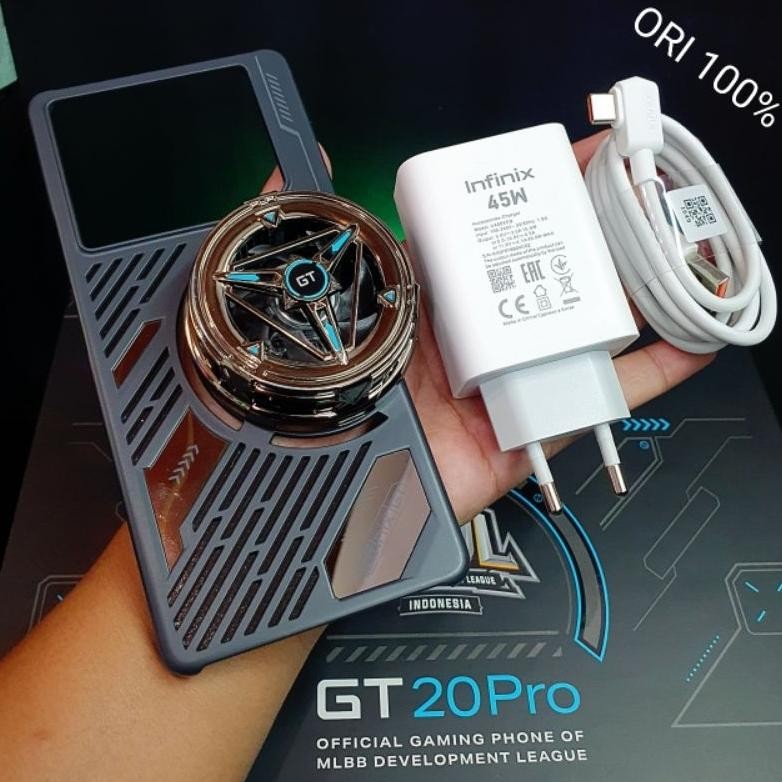 Softcase Infinix Gt 20pro || Fan Gaming Cooler infinix Gt 20pro || Charger infinix GT 20 pro || Pend