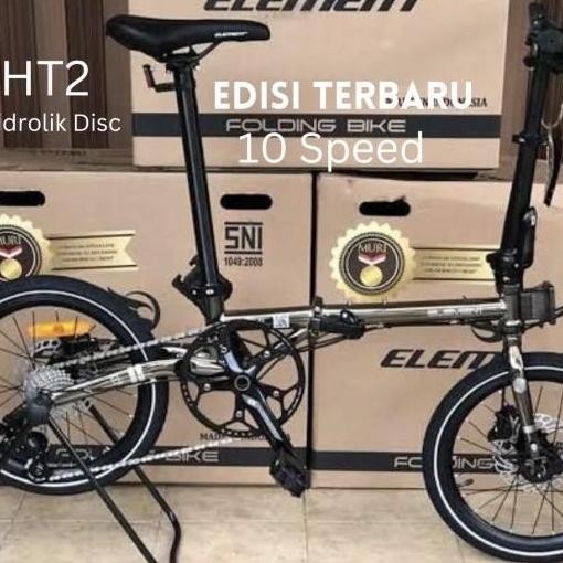 Sepeda Lipat Element Troy X 10 Speed Termurah