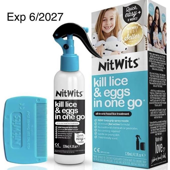 TERLARIS - Nitwits All in One Head lice Solution Obat Kutu Nitwits 120ml