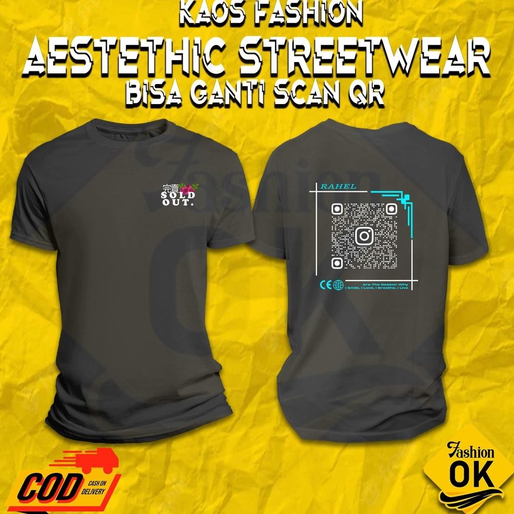 Promo Kaos Custom Streetwear Scan Barcode Profile Instagram Pacar Kalian Kaos Distro