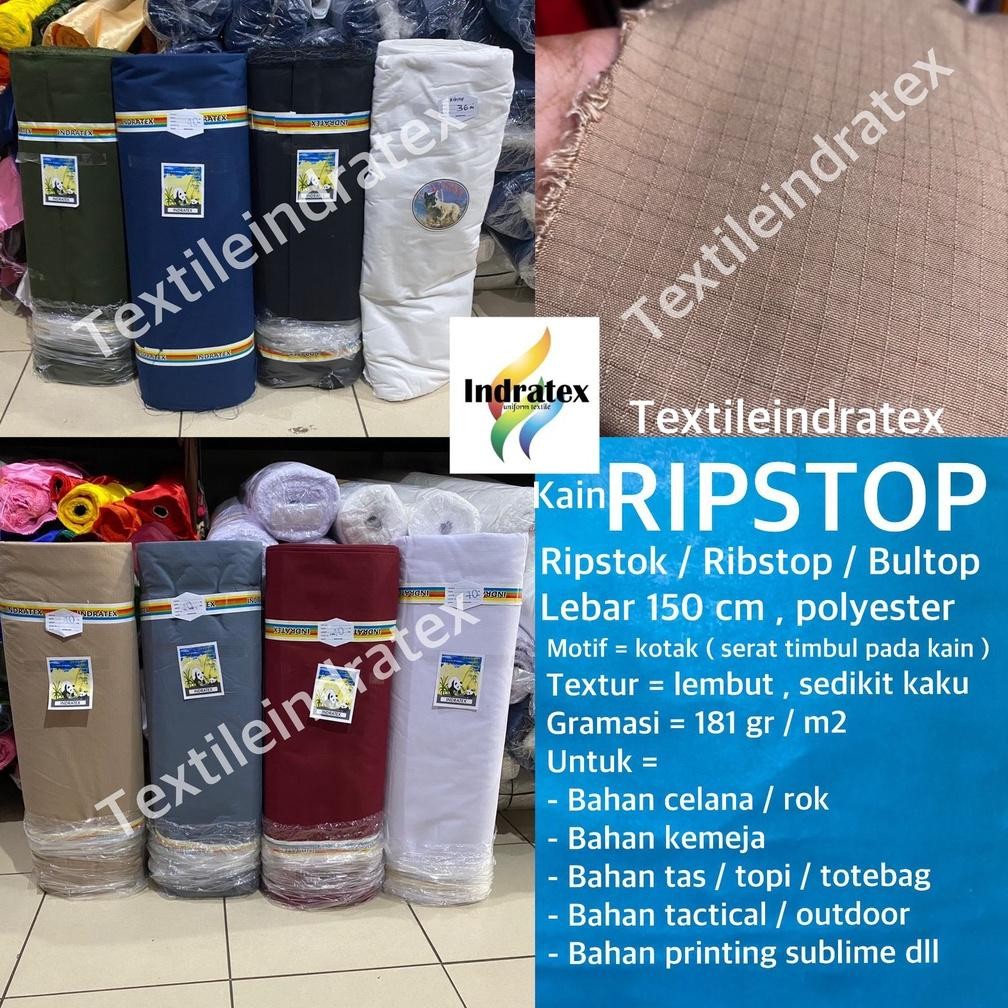 ( per 1 roll ) kain RIPSTOP RIBSTOK RIBSTOP BULTOP lebar 150 cm bahan celana kargo baju kemeja serag