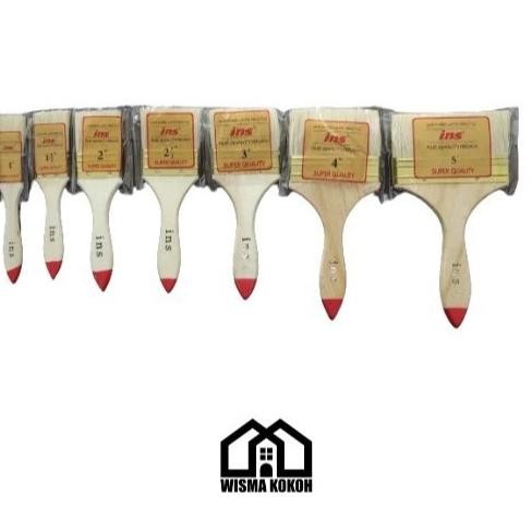 

baru 1 lusin kuas cat kayu/tembok ins grt 4 inch - isi 12 pcs - kuas halus