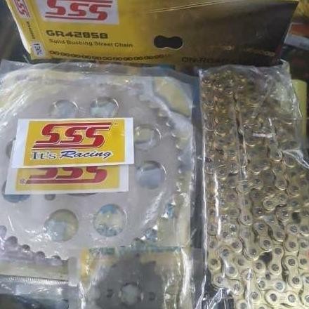 gear set full sss cb150r old dan cb150r new 428