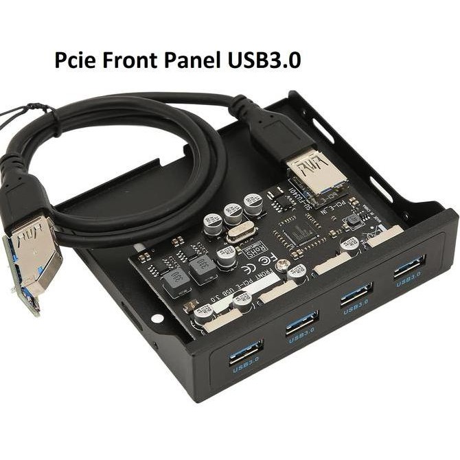 TERMURAH - USB Front Panel Pcie 4 Port USB3.0 High Speed 3.5 inch