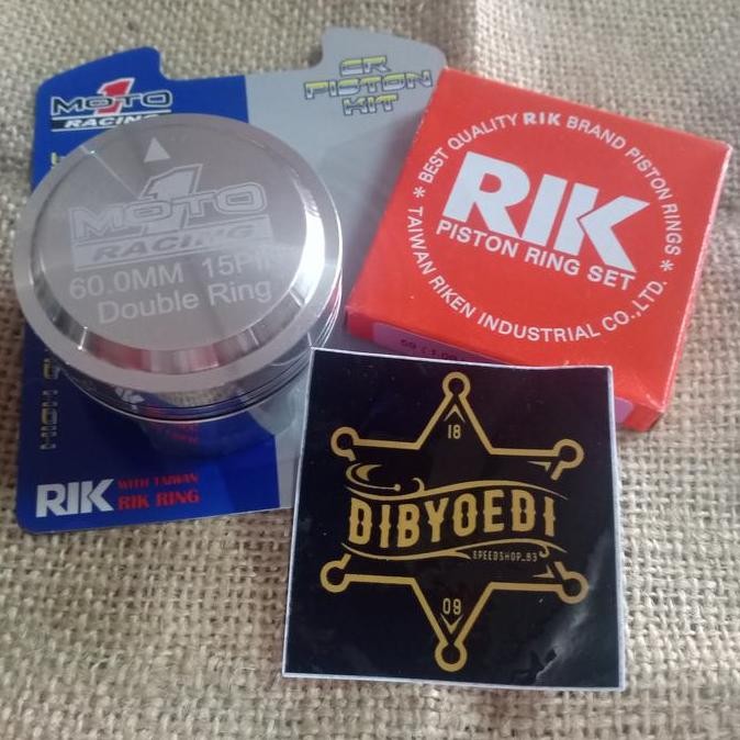 PISTON MOTO 1 60 PEN 15 SET RING PISTON MOTO 1 KIT 60 PEN 15