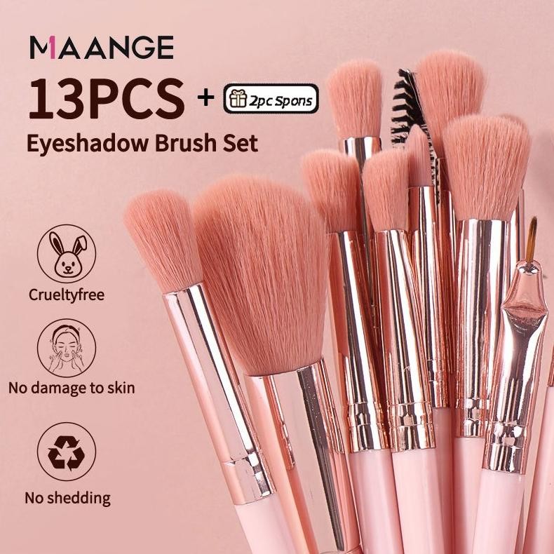 

baru maange brush set 3pcs/9pcs | kuas blush powder contour fluffy premium