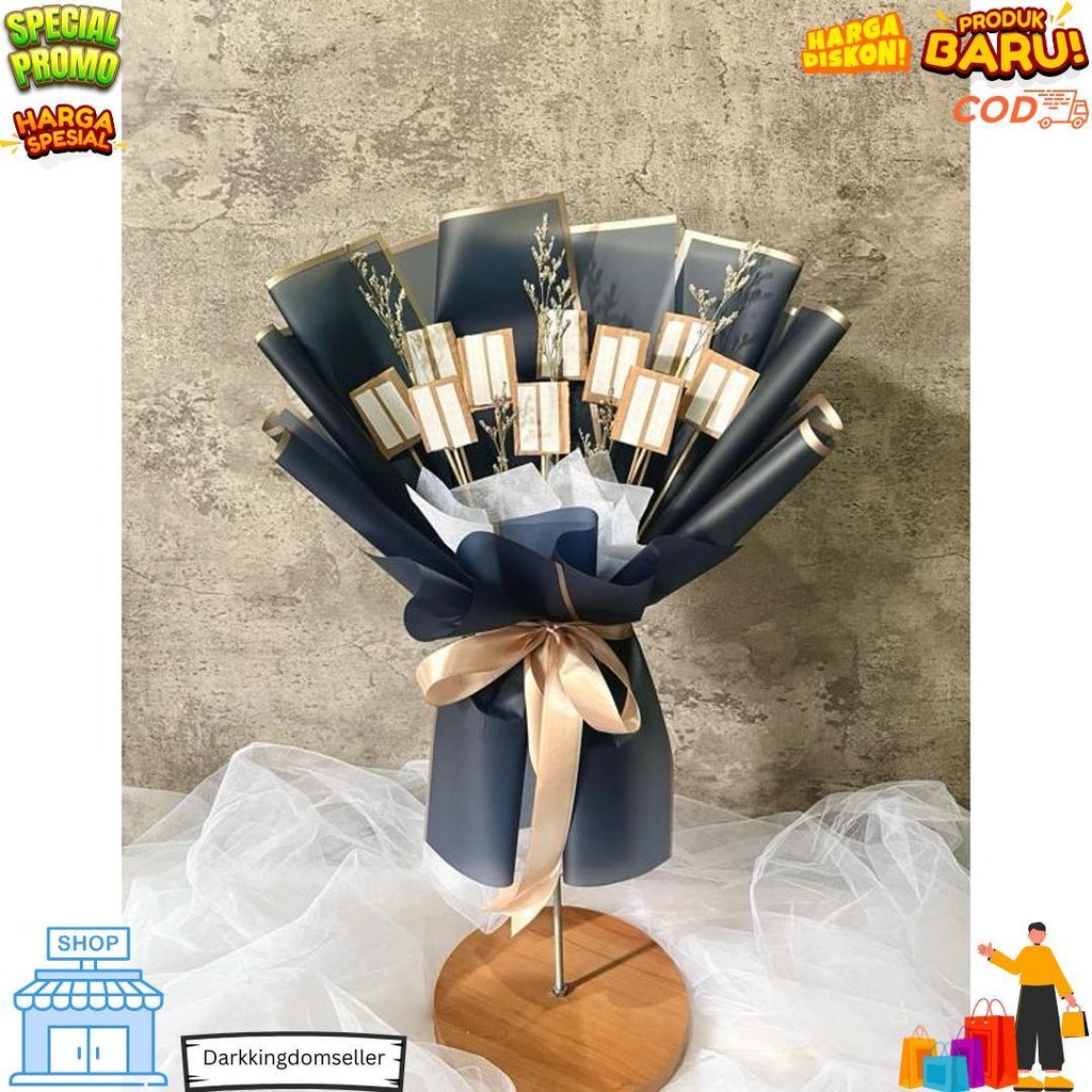 

[Kb Snack] Kerangka Snack Bouquet Buket | Buket Snack Kosongan | Buket Wisuda | Buket Bunga Artificial Terlaris