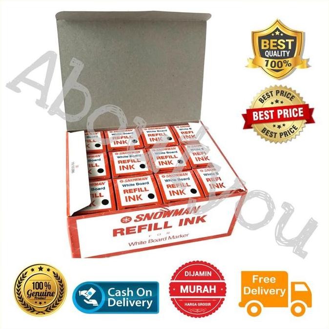 

NEW 1 box isi 12 botol REFILL TINTA Spidol WHITEBOARD HITAM Isi Ulang tinta spidol papan tulis bisa hapus Stationery