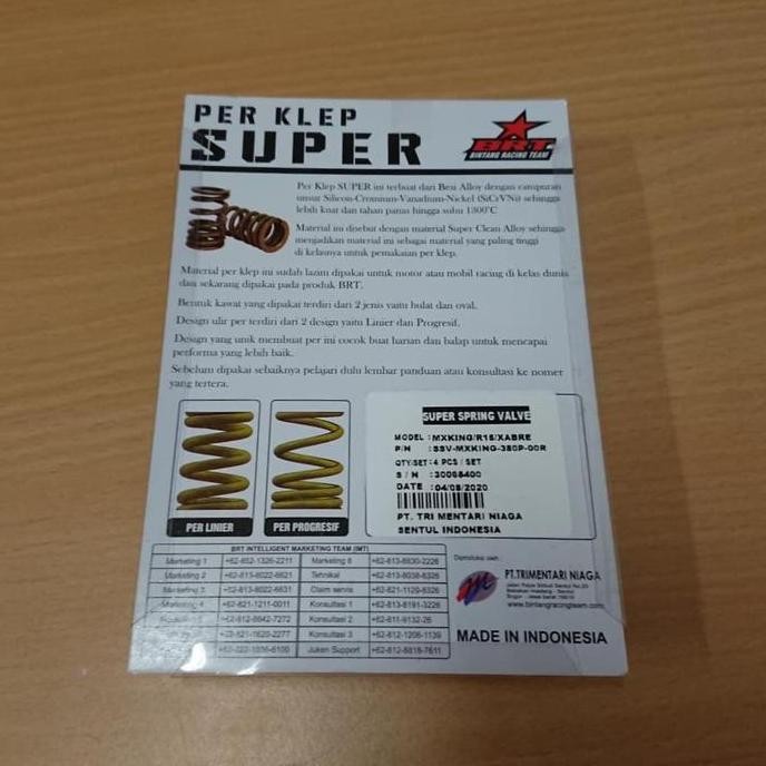 Per Klep BRT Yamaha MX King