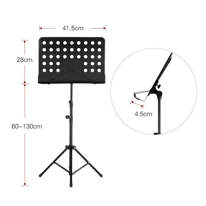new   Stand Partitur Stand Book Musik Stand Holder Buku Untuk Buku Musik
