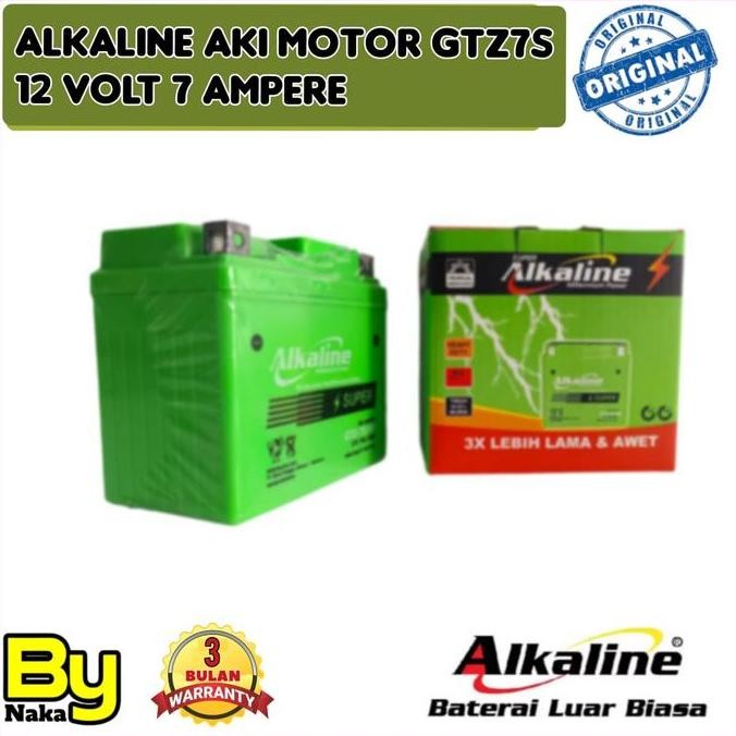 . Aki Motor Vario 125/150 / Honda PCX /CBR 150/Supra GTR/Satria Fu/NEW NMAX Alkaline GTZ7S  aki Keri