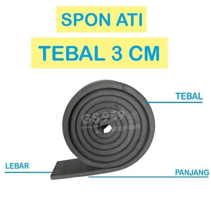 new   SPON ATI / BUSA ATI / SPON EVA TEBAL 3 CM HITAM UKURAN 60 CM X 60 CM