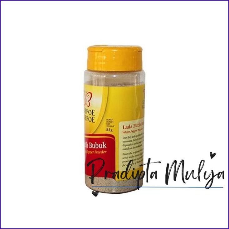 

Stok Ready.! Koepoe-Koepoe Lada Putih Bubuk (85Gr)