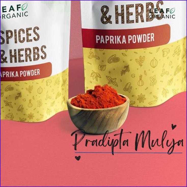 

New..!! Paprika Powder Leaf Organic Bubuk Rempah Premium Kering Murni Organik