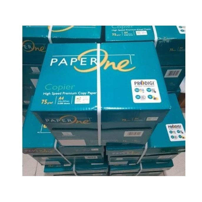

BEBAS ONGKIR - Kertas HVS A4 75 Gsm PaperOne DUS Khusus OJOL