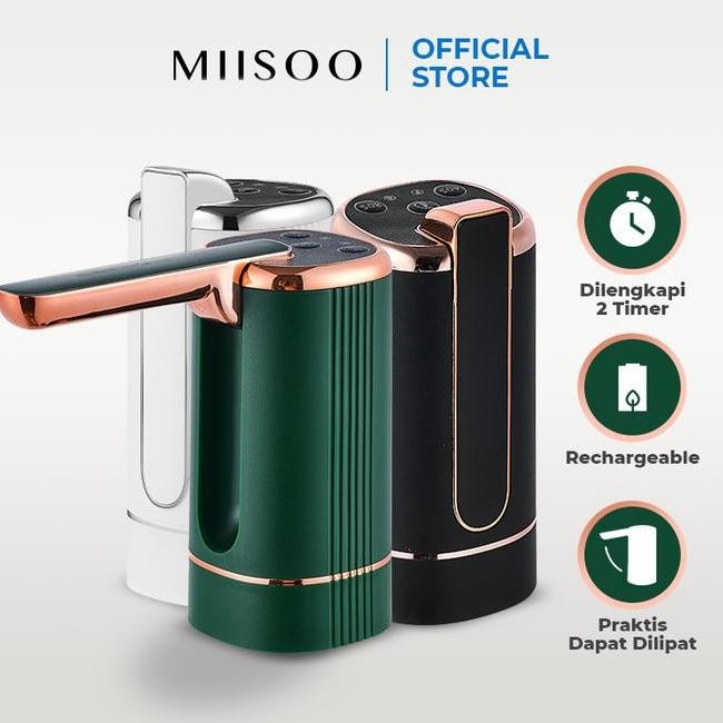 Miisoo Pompa Galon 3 Tombol Pompa Galon Water Pompa Air Minum Dispenser Elektrik Usb Charger