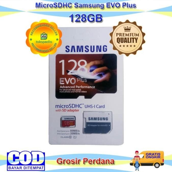 (Expert) Bergaransi Memory Card Samsung 128GB EVO Plus - MicroSD Samsung 128GB