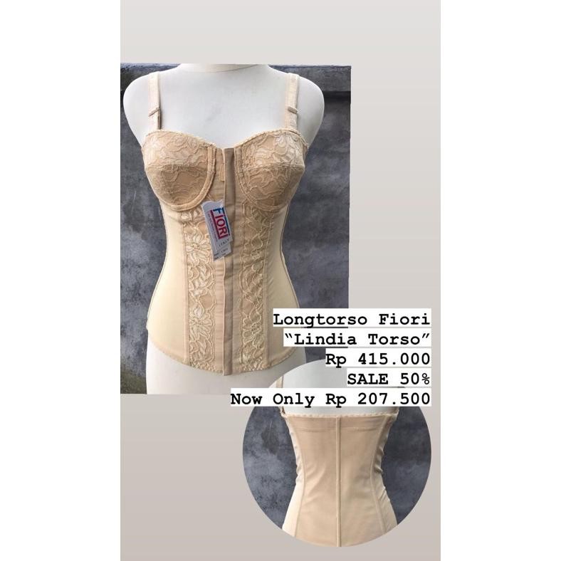 LONGTORSO FIORI TIPE LINDIA LONGTORSO & V SHAPE. PROMO CUCI GUDANG. Murah Lontoso Lentoso Corset Bus