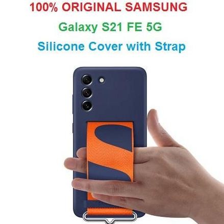SAMSUNG Silicone Cover with Strap Galaxy S21 FE 5G Original 100%