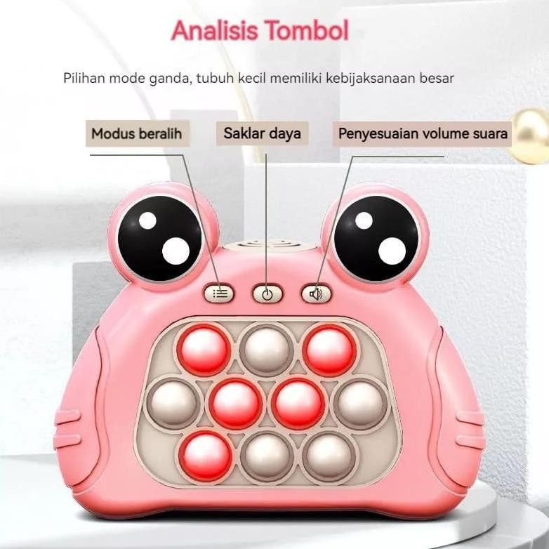 Fast Push Pop It Elektronik Karakter Katak Kodok Jerapah Kelinci Murah Original Ready