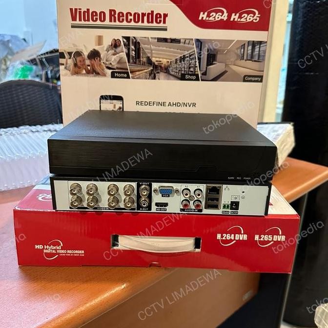 DVR CCTV 8 CHANNEL  FULL HD APPS XMEYE HYBRID