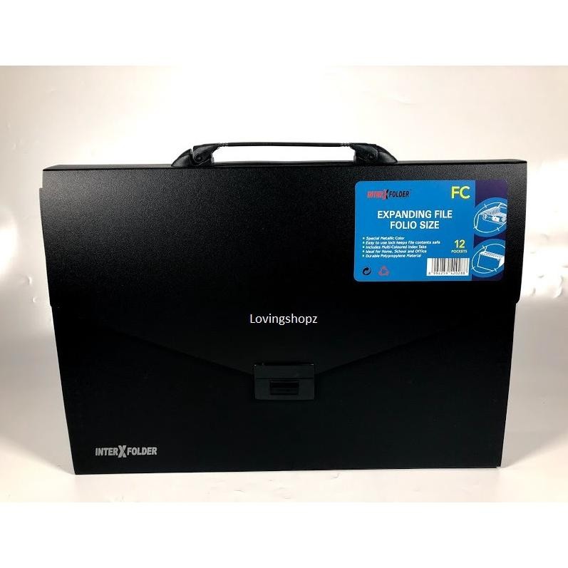 

TERMURAH Expanding File Dengan Handle Folio Inter X F4 12 Pocket Siap kirim