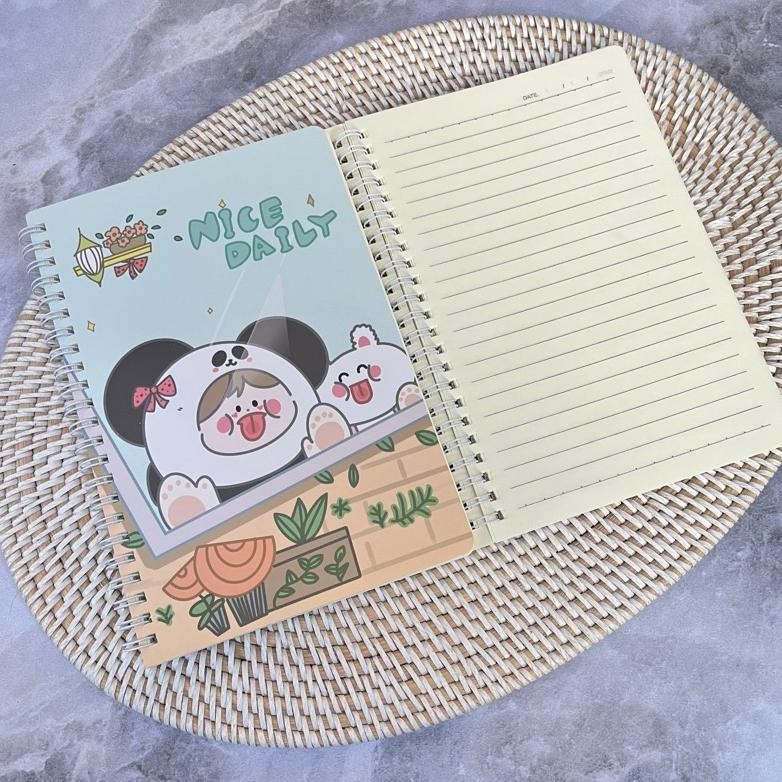 

Buku Ring A5 Nice Daily Binder Notes Karakter Lucu Momo Tulis Catatan Baru