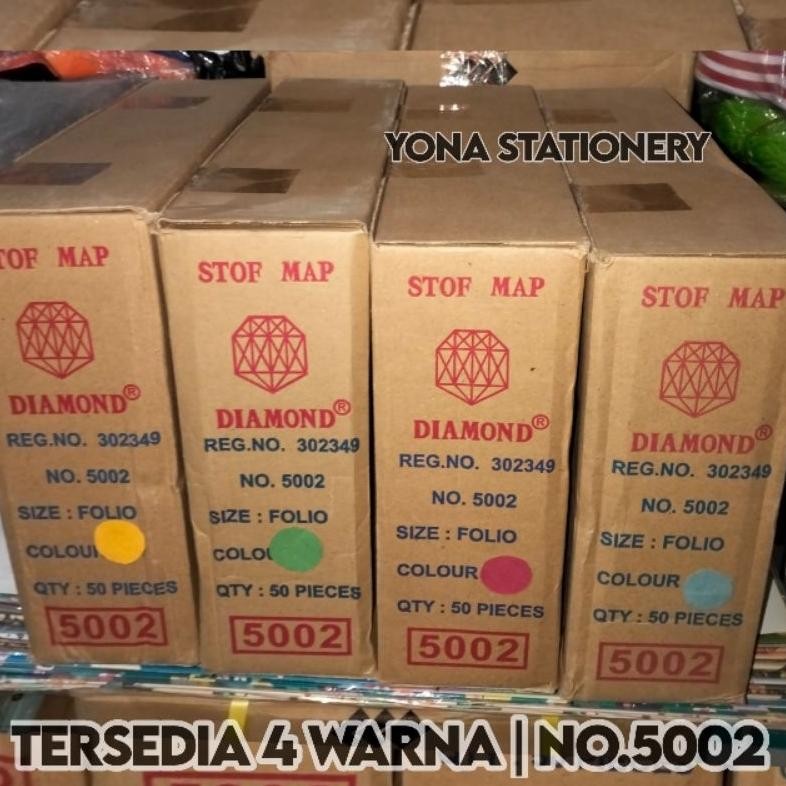 

TERLARIS Stop Map Diamond 5002 | 4 Warna | 1 Dus: 50 Pcs | Tanpa Acco Siap kirim