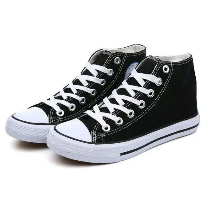 Sepatu Sneakers Boots Cewek Cowok Kekinian Sepatu Sekolah Tinggi (Best Quality)