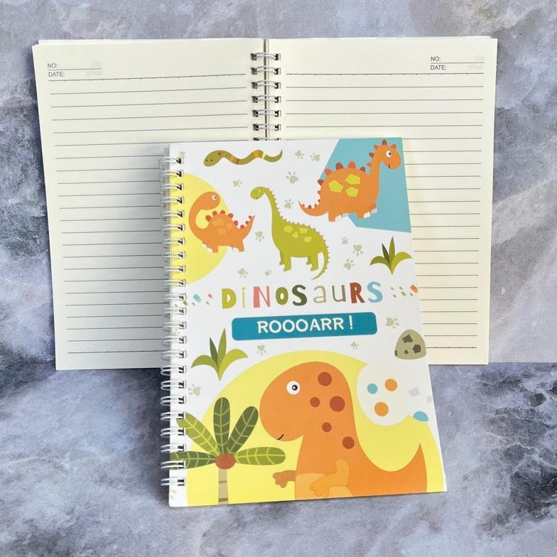 

Buku Ring A5 Karakter Dino Dinosaurus Notes Binder Tulis Karakter Lucu Tulis Ready