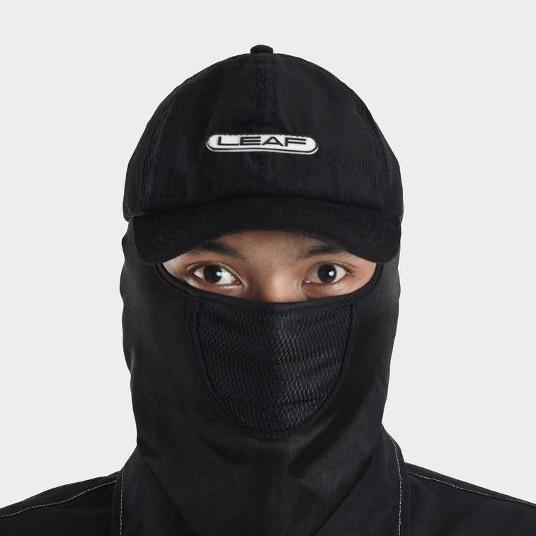 LEAF Rubber Black Dad Cap MURAH