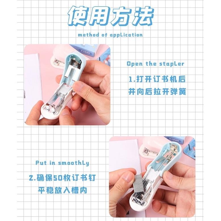 

Staples Set Free Isi Karakter Lucu Cute Staples Mini Penjepit Kertas Spaylater 0%