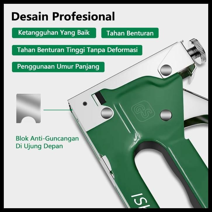 

Terlaris Isku Staples Tembak/Stapler Gun 3 In 1 Tacker Bisa 3 Jenis Staples Ongkir Termurah