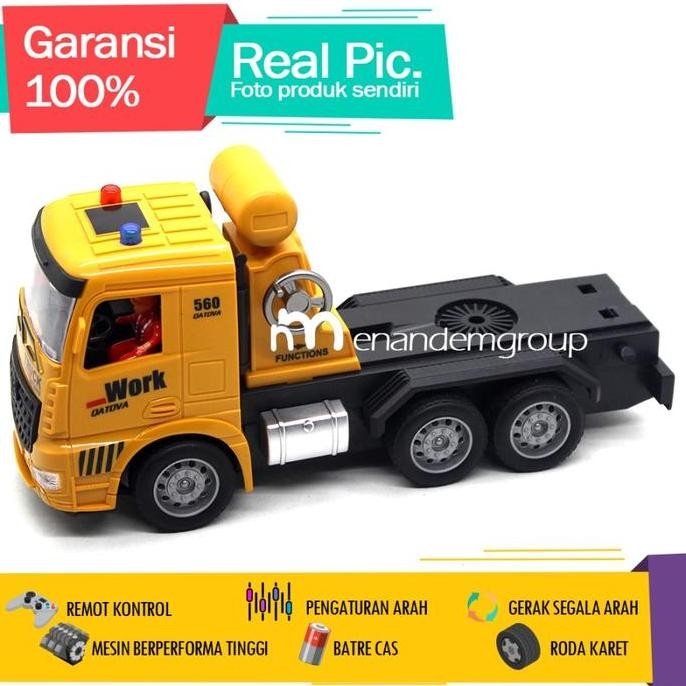 Mainan Mobil Remot Kontrol RC Truk Kontainer Tracktor Head [terbaik]