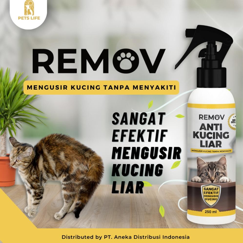 Remov Spray Kucing Liar Spray Mencegah Kucing Pipis Sembarangan Anti Pipis Sembarangan REMOV Cat Tra