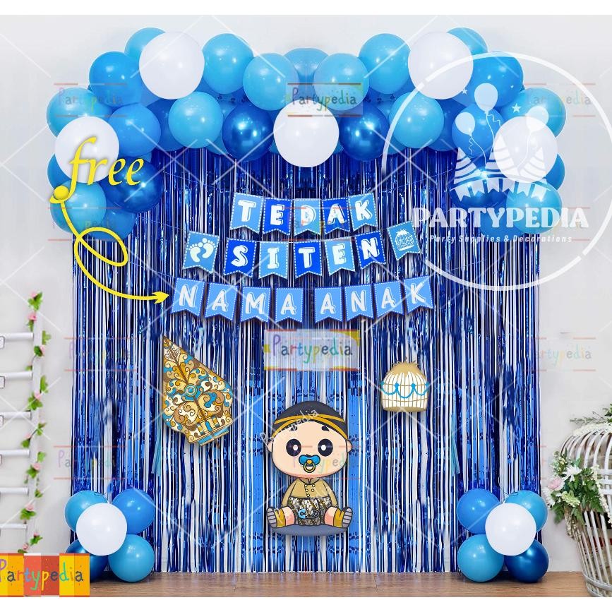 PAKET DEKORASI TEDAK SITEN ANAK/BAYI LAKI-LAKI