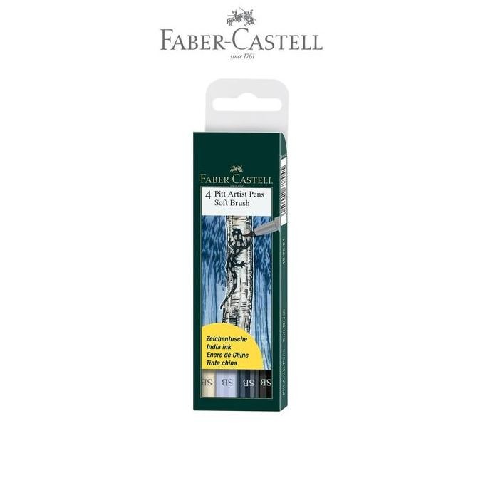

Sale Faber-Castell Pitt Artist Pen Soft Brush Set 4