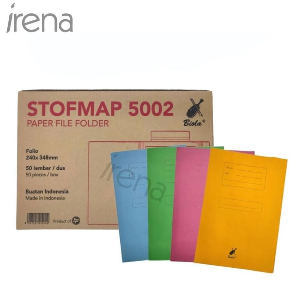 

READY STOK Biola Map Kertas / Map Kertas Stofmap Murah Warna Warni 5002 Siap kirim