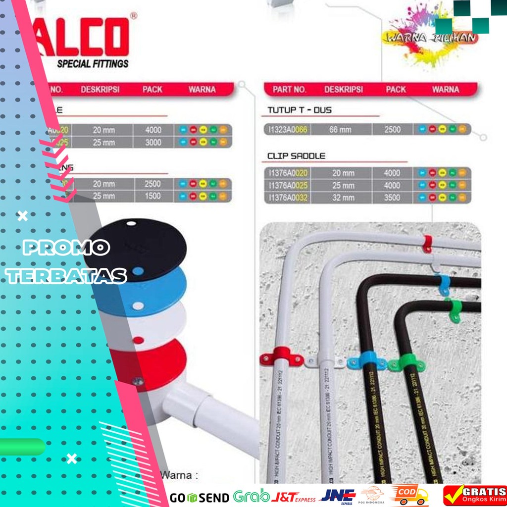 

TEE DUS CONDUIT CABANG 2 90' 20MM (ALCO) / TDUS / T DUS